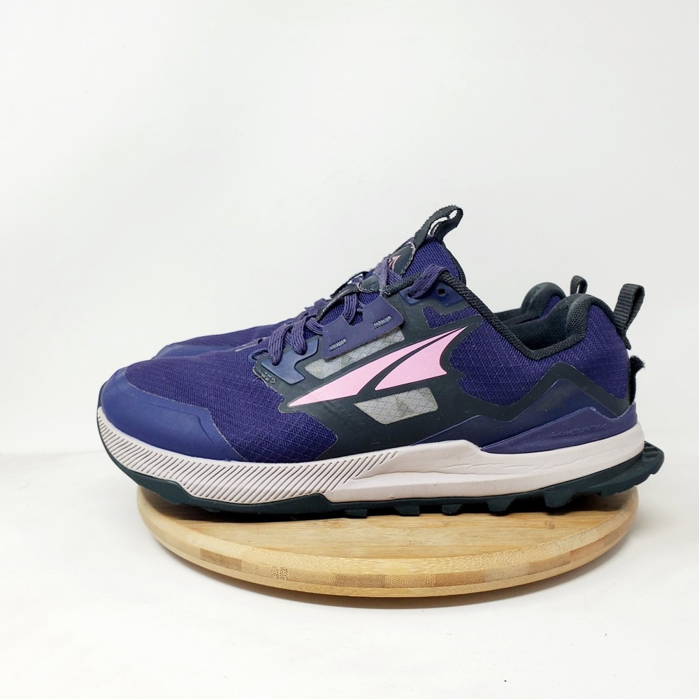 Altra Lone Peak 7 Shoes Womens 7.5 Purple Trail Running Barefoot Sneaker